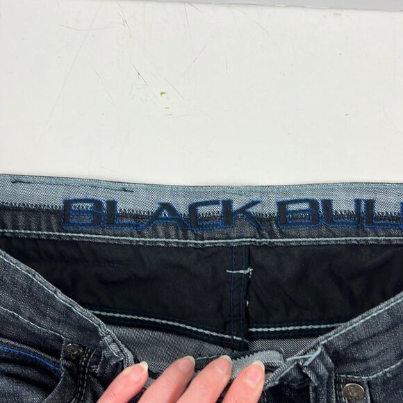 Men's Black Bull Dark Wash Denim 34 x 30 - Picture 5 of 12